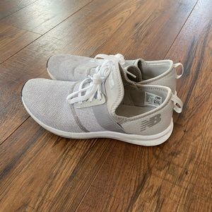 Gray new balance sneakers